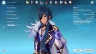 Kaeya's profile page (Image via Genshin Impact)